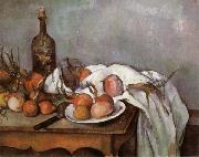 Paul Cezanne Onions and Bottle Spain oil painting reproduction